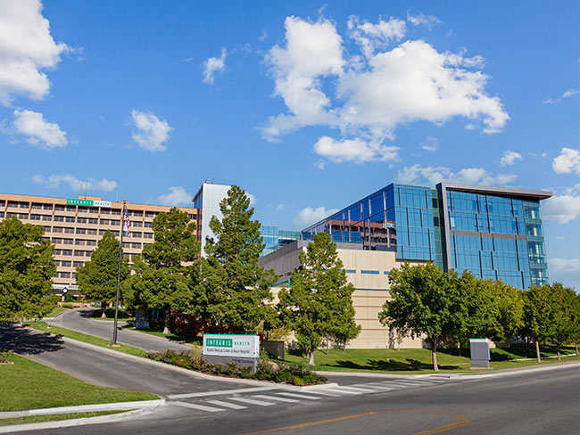 Exterior shot of INTEGRIS Health buildings